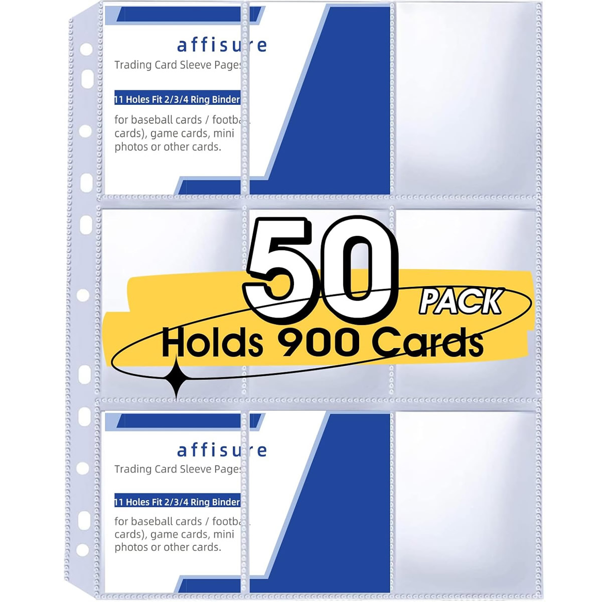 Card Index Box - Lot de 50 pochettes pour cartes