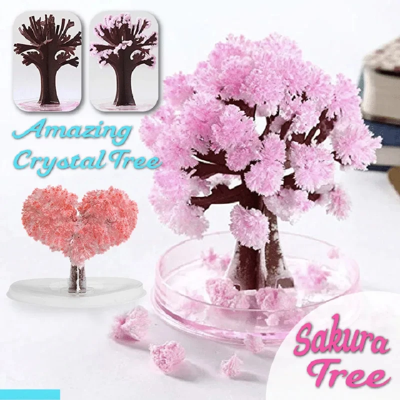 Paper Weight Crystal - Mini arbre Miniature magique Sakura, bricolage,